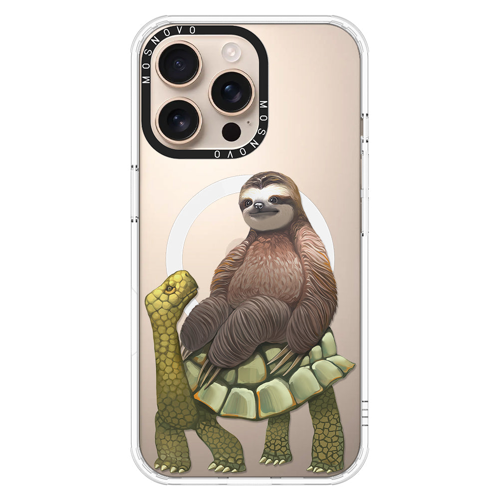 Sloth Turtle Phone Case - iPhone 16 Pro Max Case - MOSNOVO