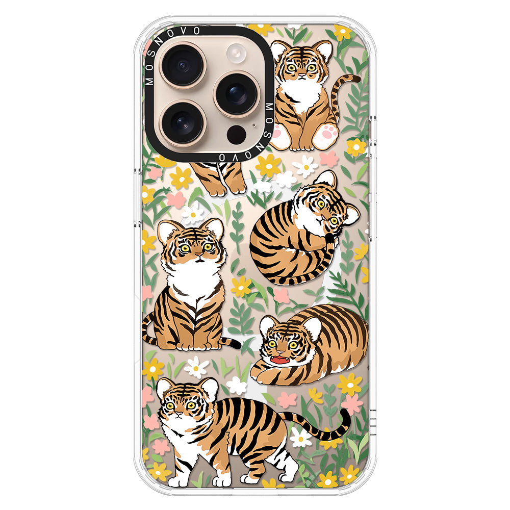 Cute Tiger Phone Case - iPhone 16 Pro Max Case - MOSNOVO