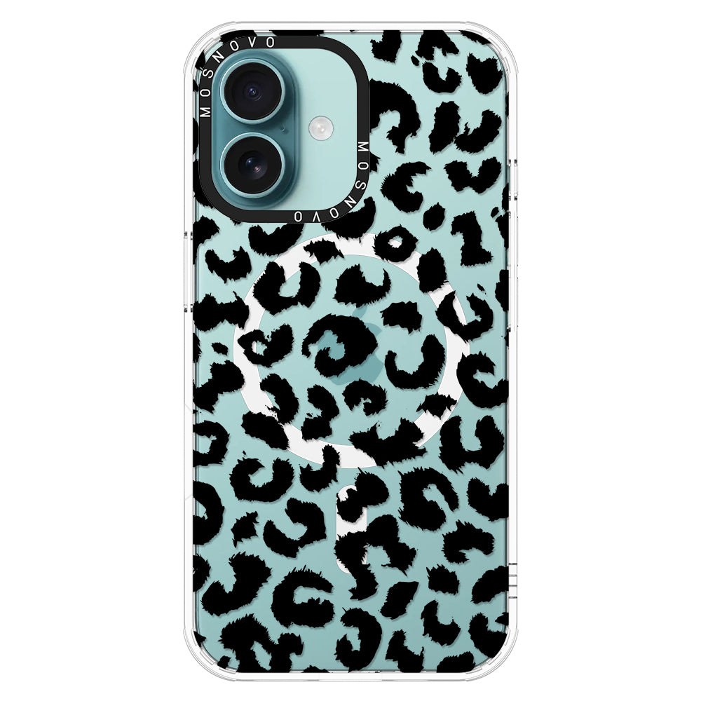 Black Leopard Phone Case - iPhone 16 Case - MOSNOVO