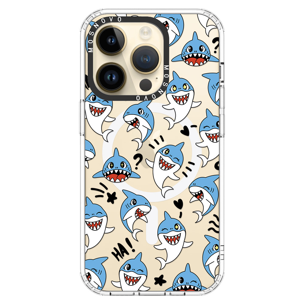 Cute Sharks Phone Case - iPhone 14 Pro Case