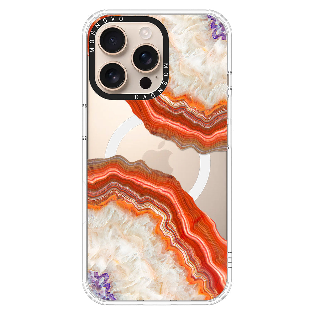 Agate Red Phone Case - iPhone 16 Pro Max Case - MOSNOVO