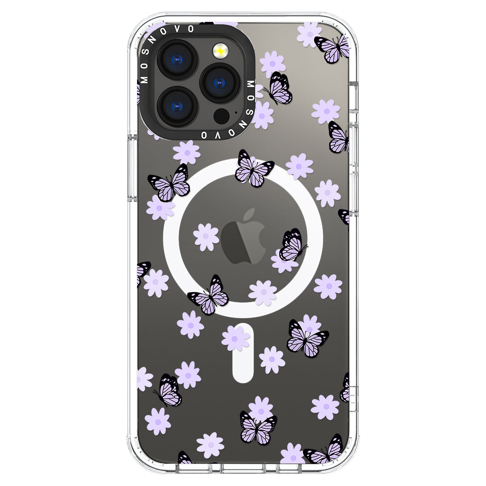 Lilac Butterfly Phone Case - iPhone 13 Pro Max Case