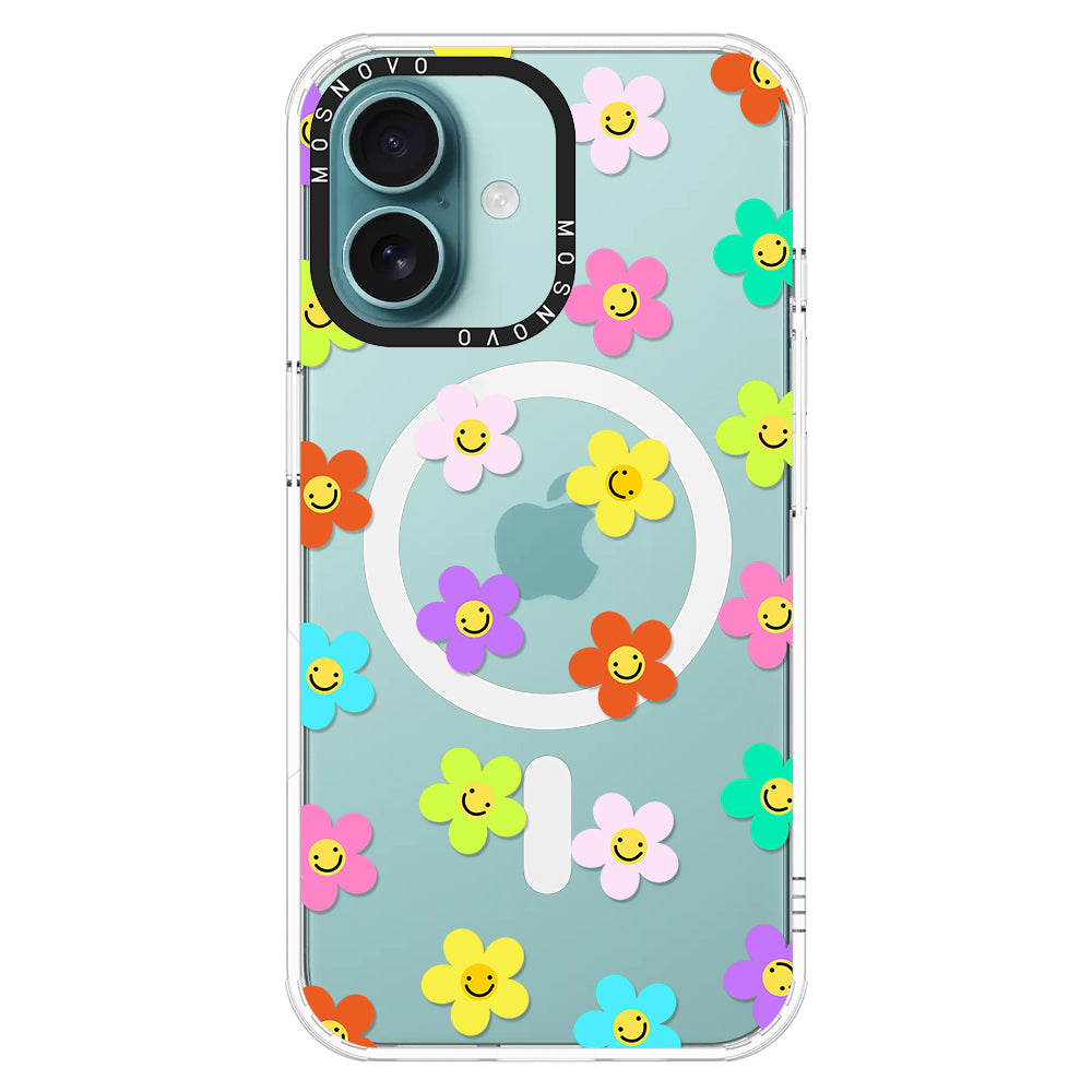 Smile Floral Phone Case - iPhone 16 Case