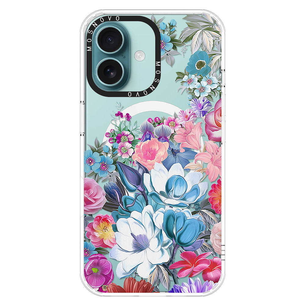 Magnolia Flower Phone Case - iPhone 16 Case - MOSNOVO