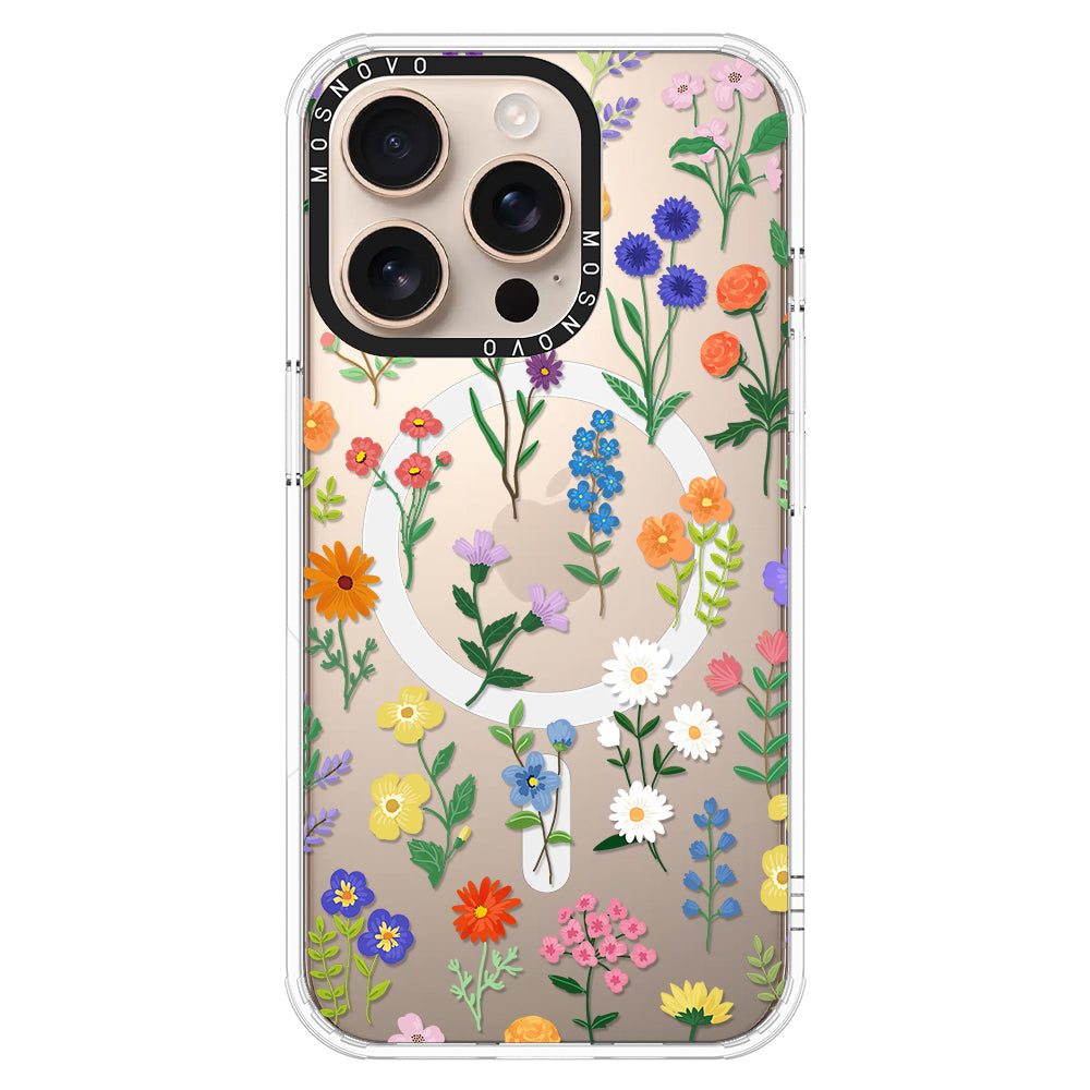 Botanical Floral Phone Case - iPhone 16 Pro Case - MOSNOVO