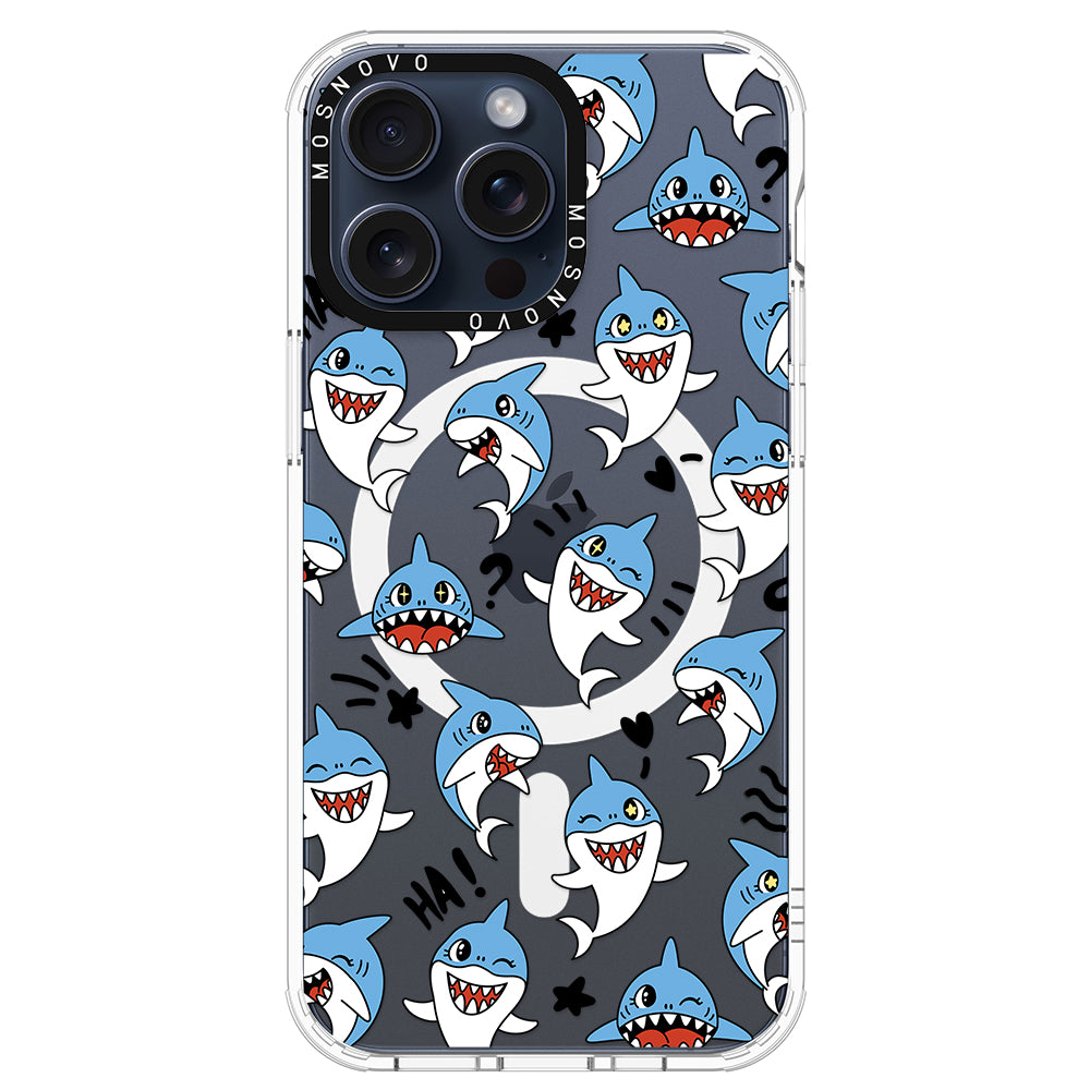 Cute Sharks Phone Case - iPhone 15 Pro Max Case