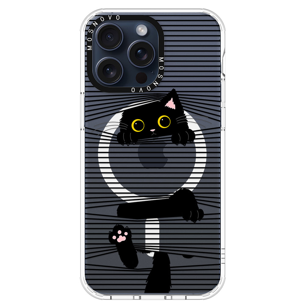 Hidden Black Cat Phone Case - iPhone 15 Pro Max Case