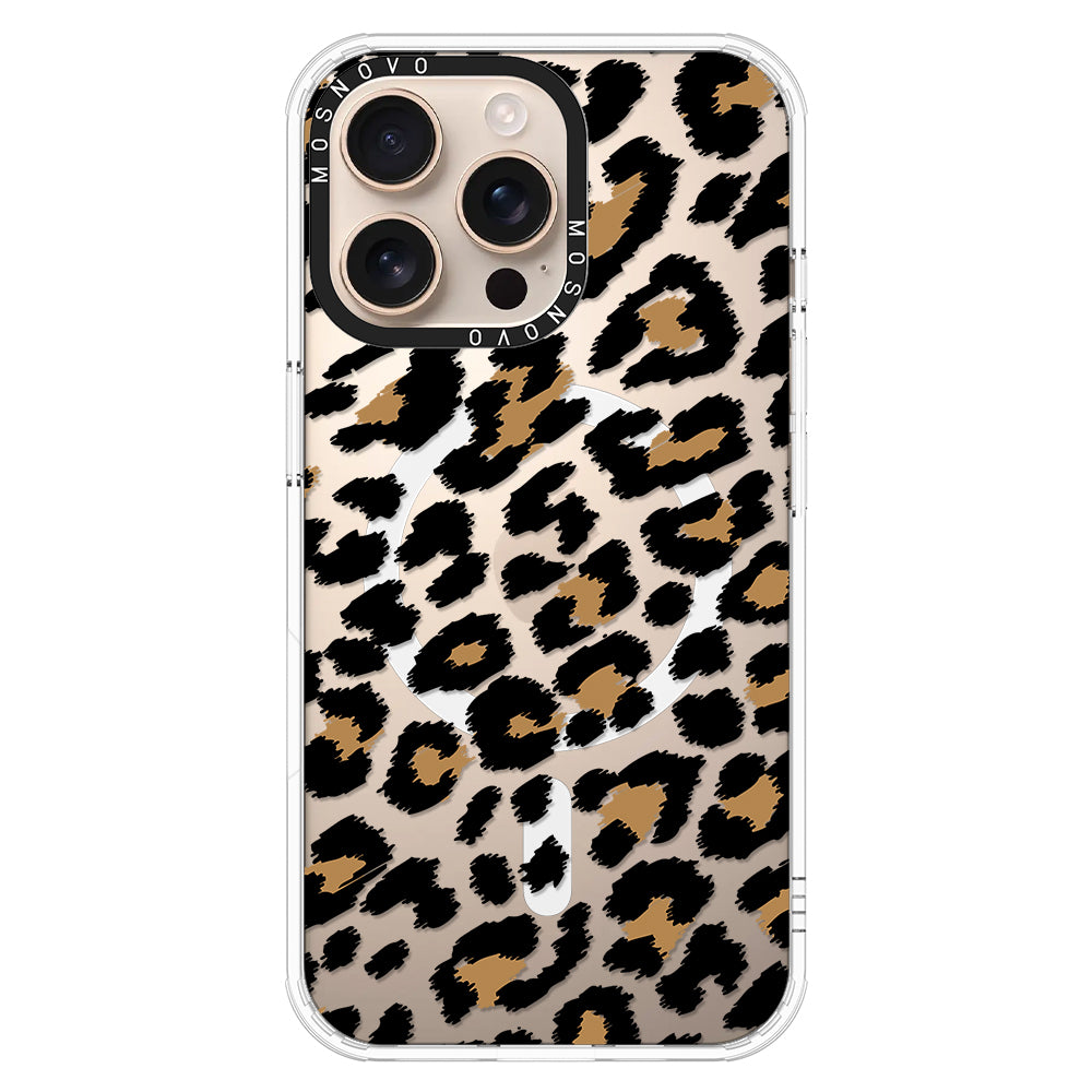 Leopard Print Phone Case - iPhone 16 Pro Max Case - MOSNOVO