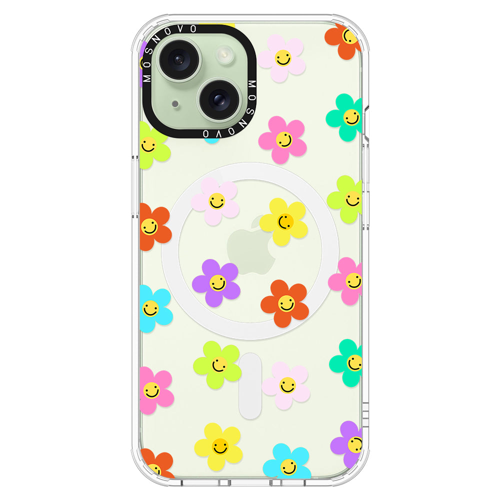 Smile Floral Phone Case - iPhone 15 Case