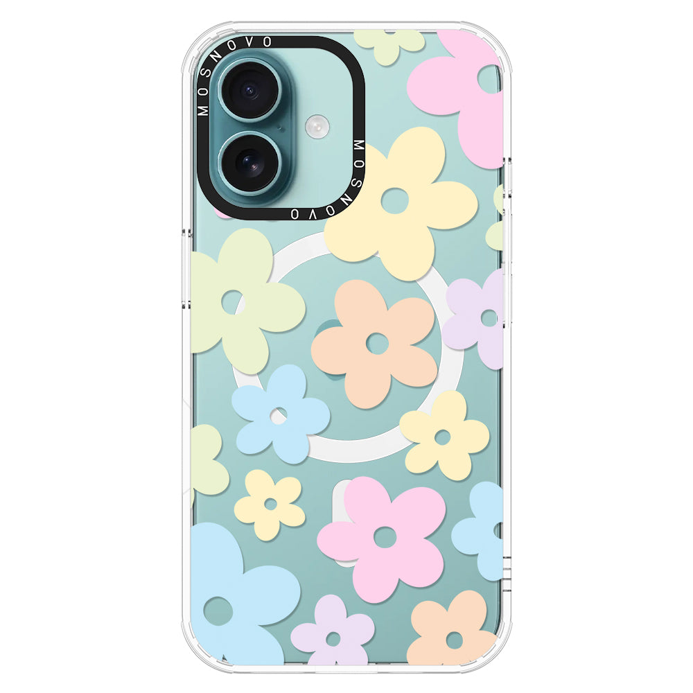 Pastel Flower Phone Case - iPhone 16 Case - MOSNOVO