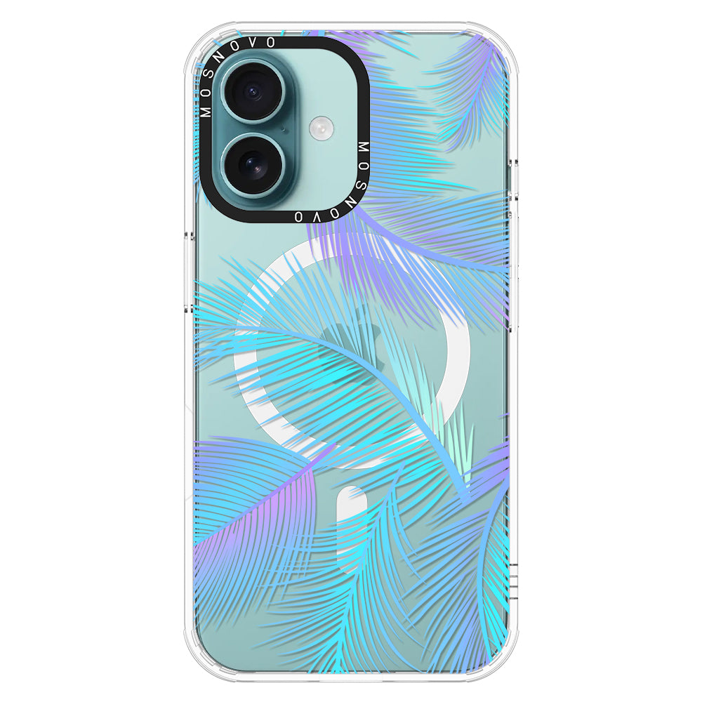 Gradient Tropical Palm Leaf Phone Case - iPhone 16 Plus Case - MOSNOVO