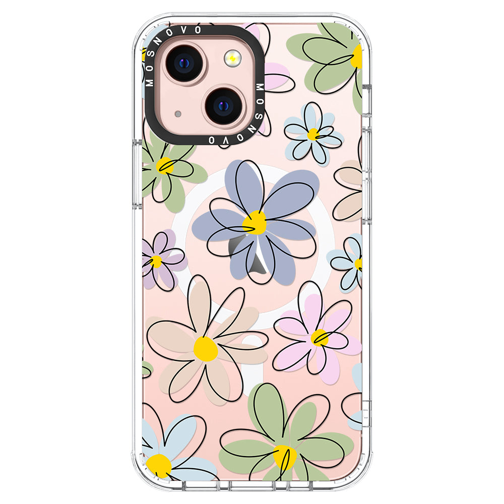 Linear Blooms Phone Case - iPhone 13 Case