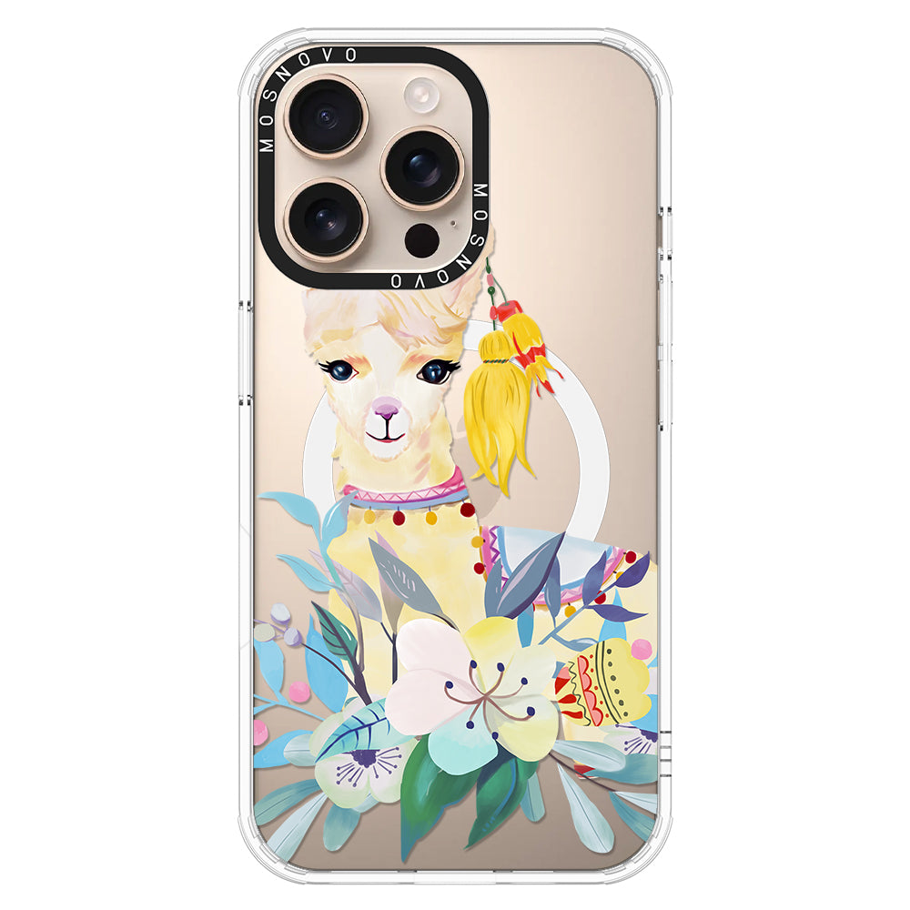 Boho Llama Phone Case - iPhone 16 Pro Max Case - MOSNOVO