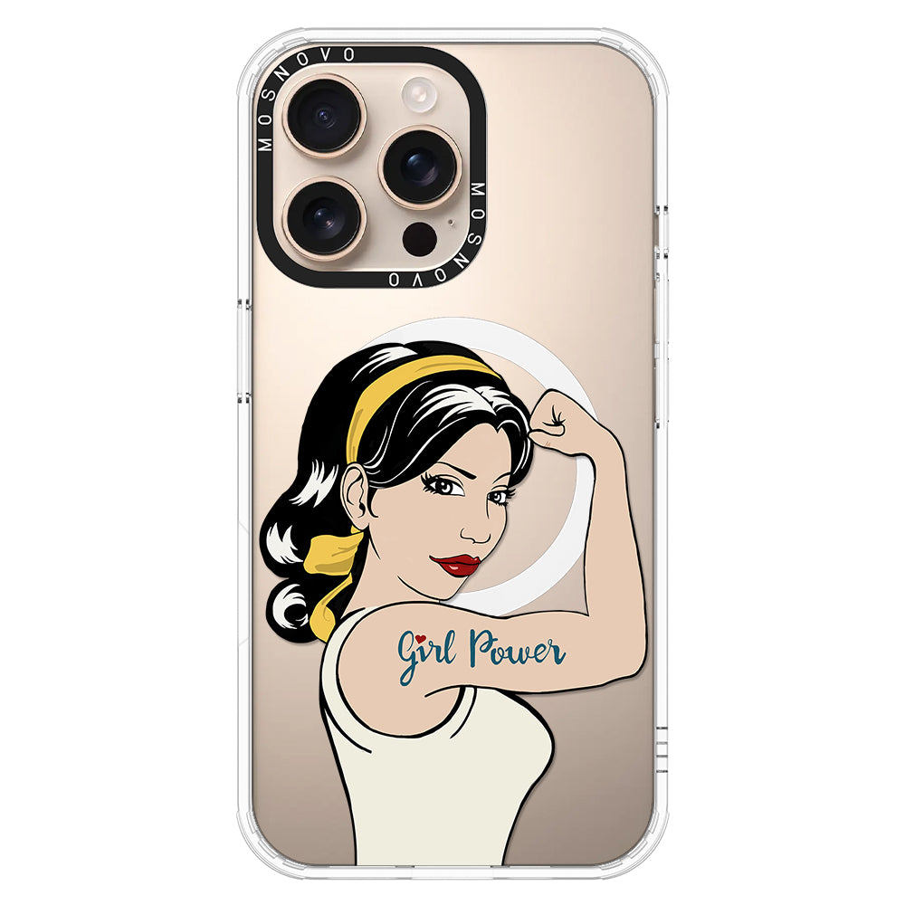 Girl Power Phone Case - iPhone 16 Pro Max Case - MOSNOVO