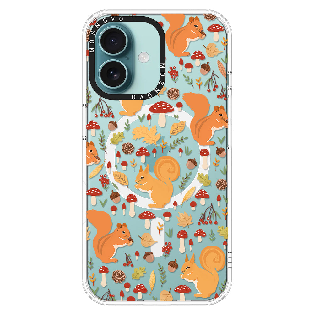 Autumn Squirrel Phone Case - iPhone 16 Plus Case - MOSNOVO