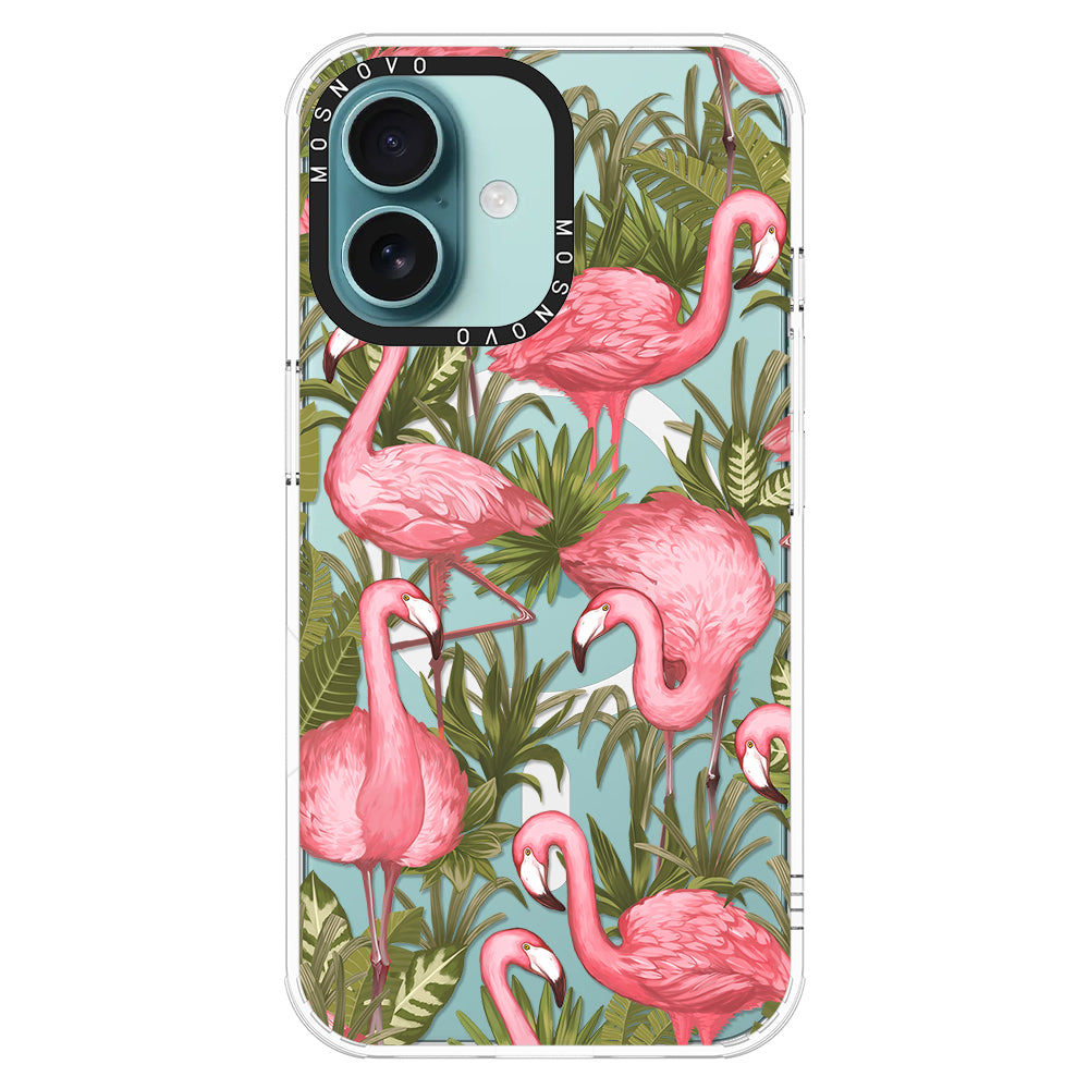 Jungle Flamingo Phone Case - iPhone 16 Plus Case - MOSNOVO