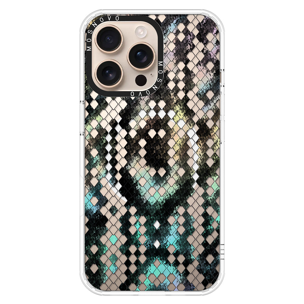 Rainbow Snake Print Phone Case - iPhone 16 Pro Max Case - MOSNOVO