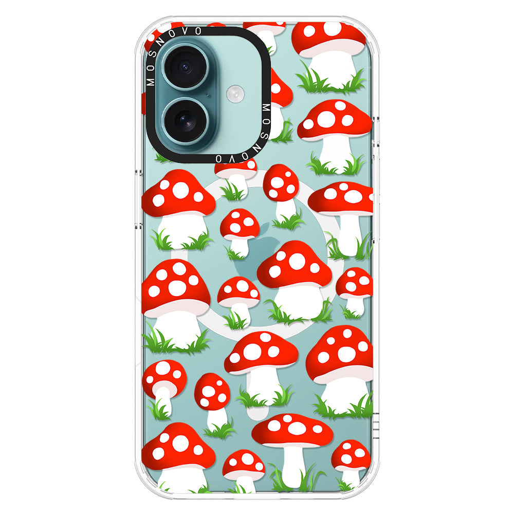 Cute Mushroom Phone Case - iPhone 16 Case - MOSNOVO