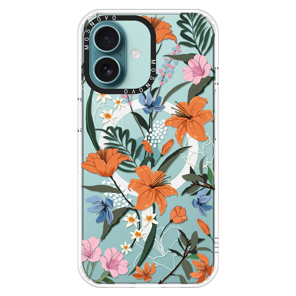 Lily Garden Phone Case - iPhone 16 Case - MOSNOVO