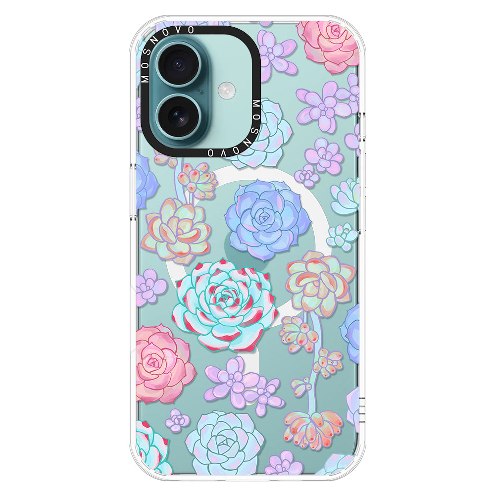 Succulents Phone Case - iPhone 16 Plus Case - MOSNOVO