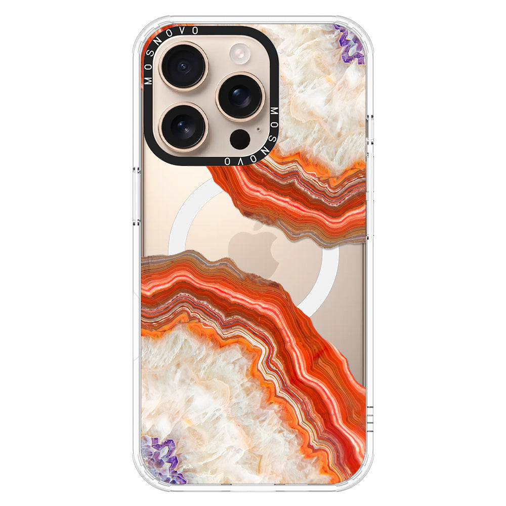 Agate Red Phone Case - iPhone 16 Pro Case - MOSNOVO