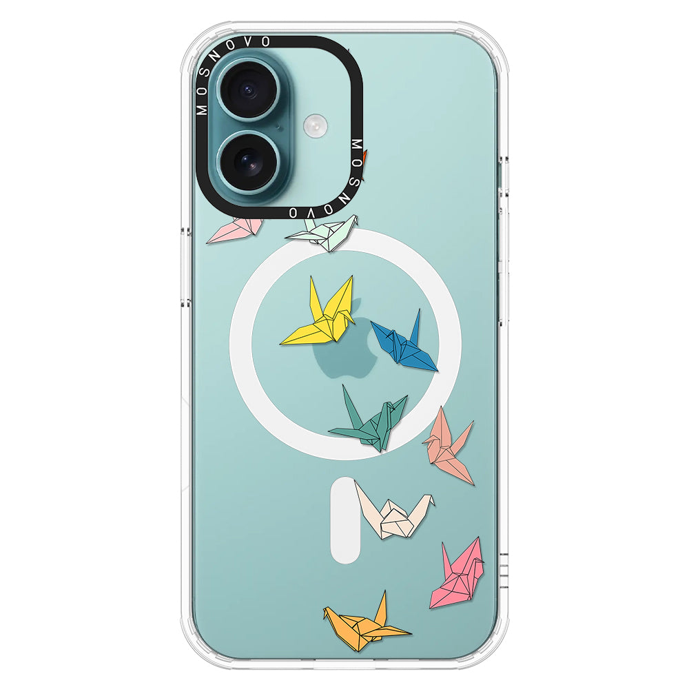 Paper Crane Phone Case - iPhone 16 Plus Case - MOSNOVO