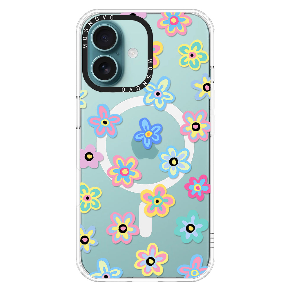 Groovy Flower Phone Case - iPhone 16 Case - MOSNOVO