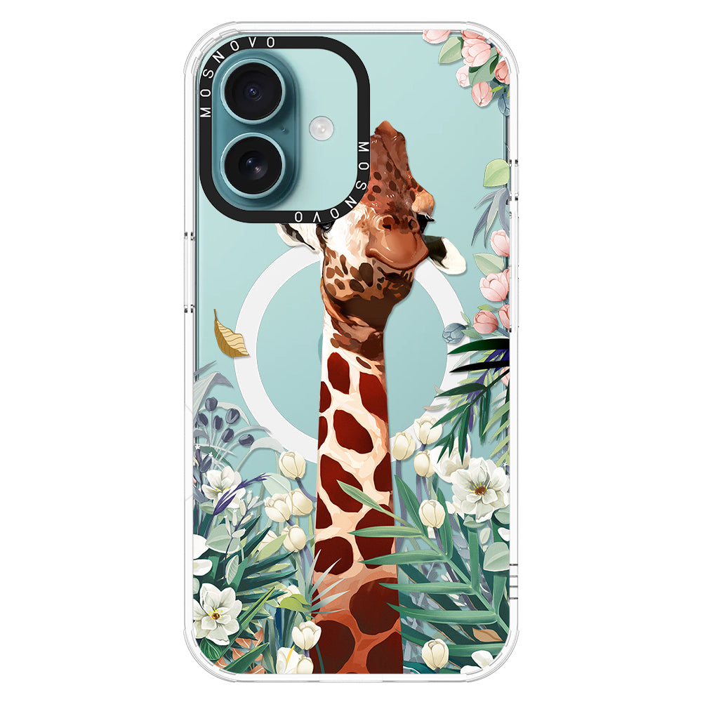 Giraffe In The Garden Phone Case - iPhone 16 Case - MOSNOVO