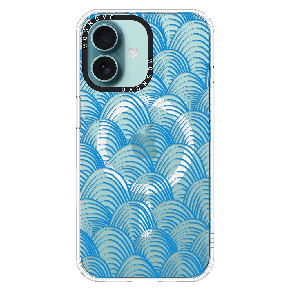 Wavy Wave Phone Case - iPhone 16 Plus Case - MOSNOVO