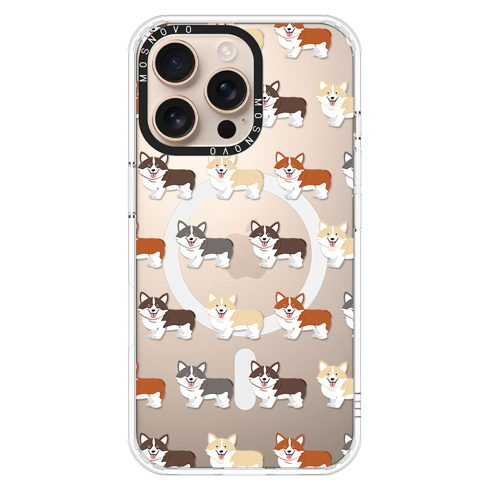 Cute Corgi Phone Case - iPhone 16 Pro Max Case - MOSNOVO