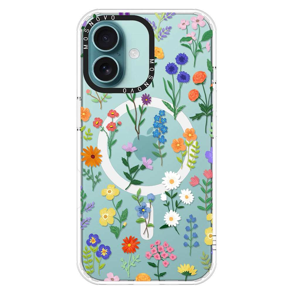 Botanical Floral Phone Case - iPhone 16 Plus Case - MOSNOVO