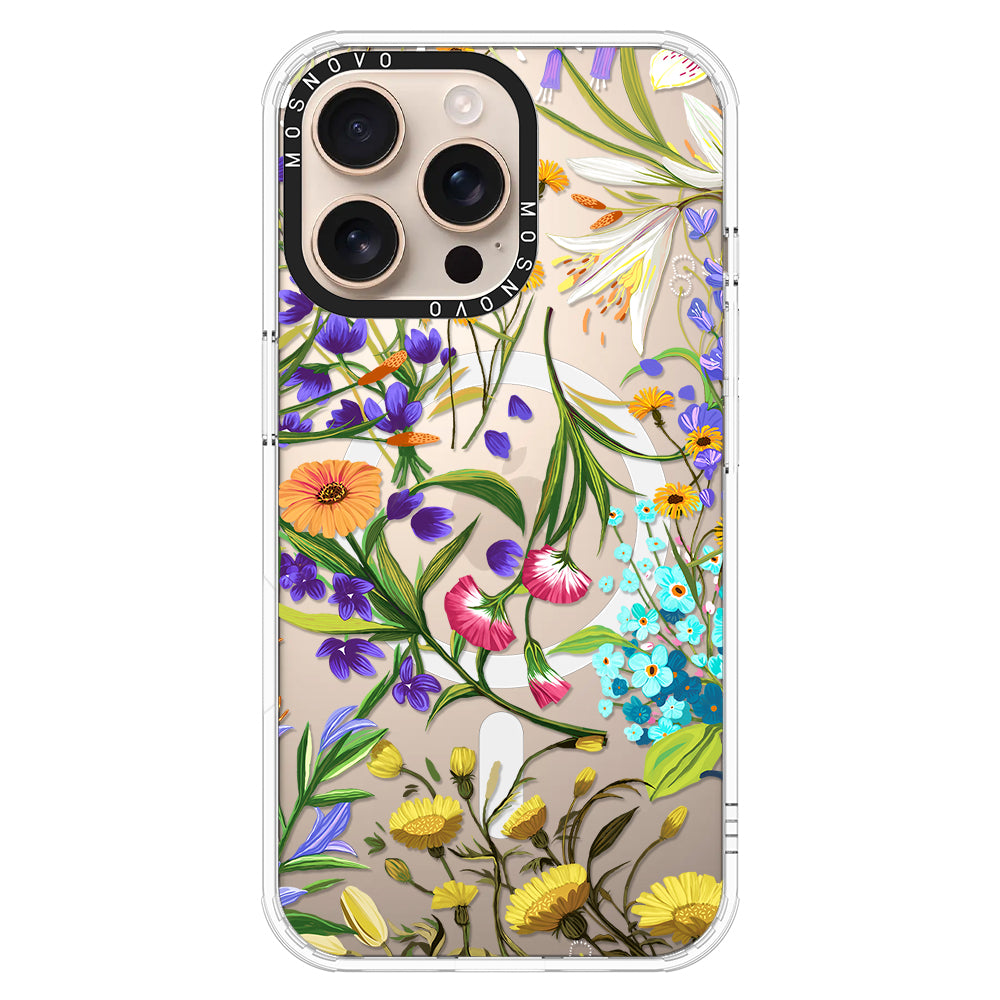 Summer Flower Holidays Phone Case - iPhone 16 Pro Max Case - MOSNOVO