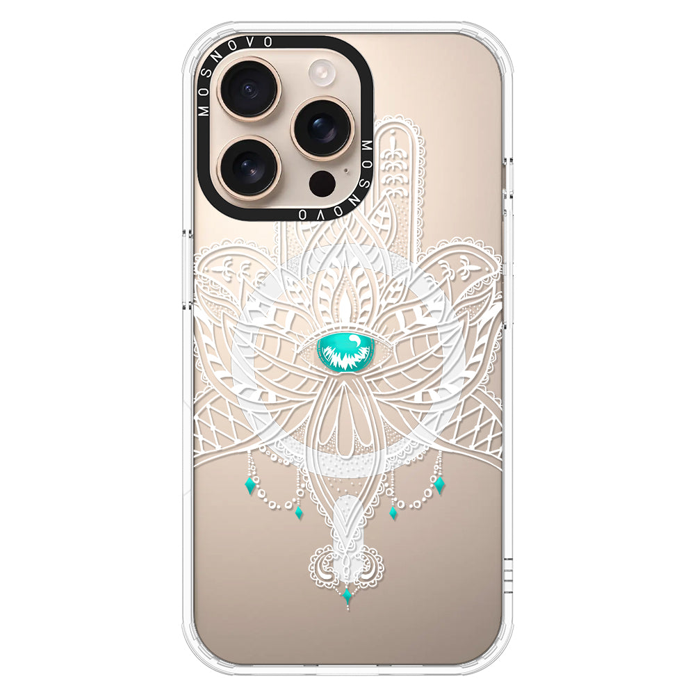 Hamsa Hand Phone Case - iPhone 16 Pro Max Case - MOSNOVO