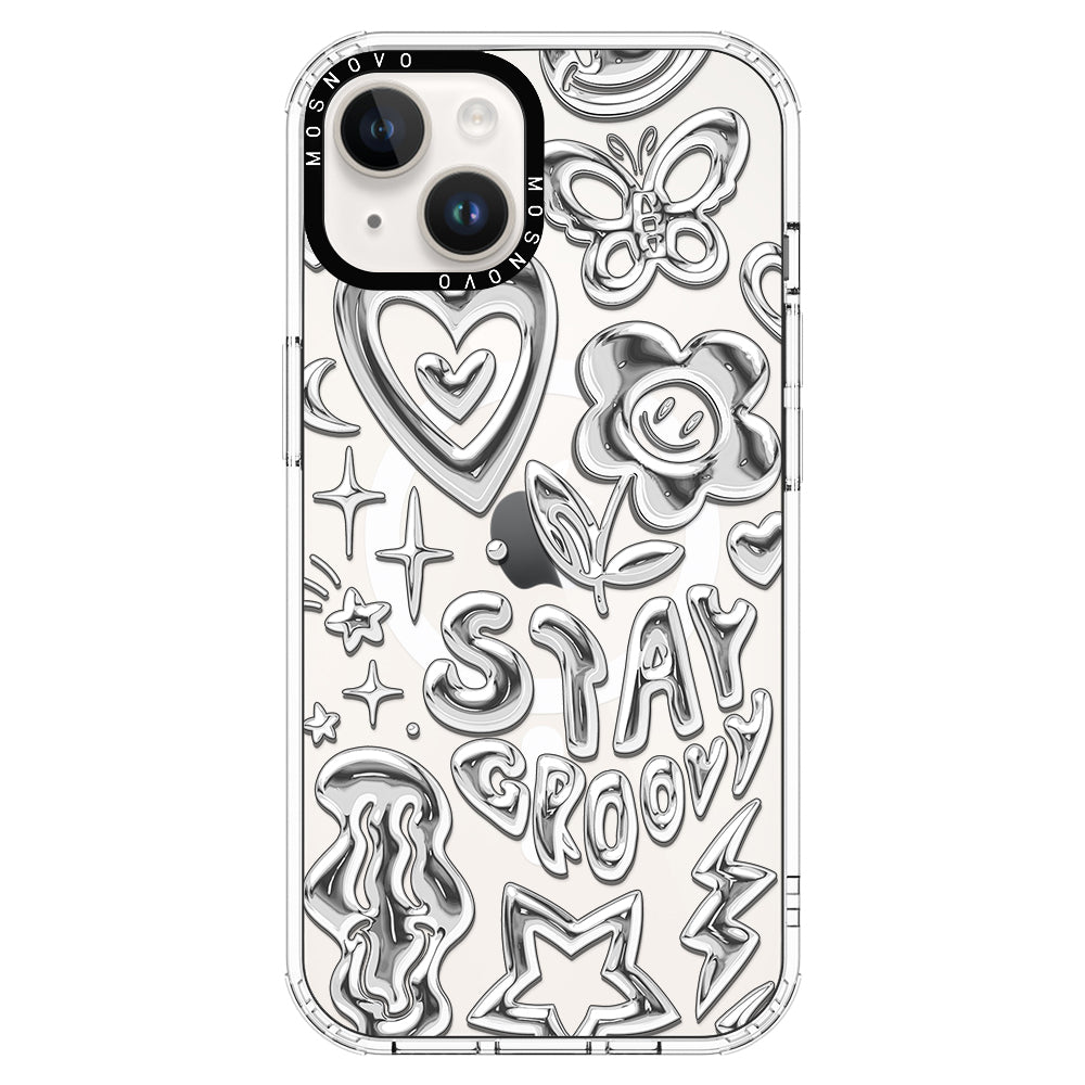 Silver Chrome Art (Flat Print) Phone Case - iPhone 14 Case