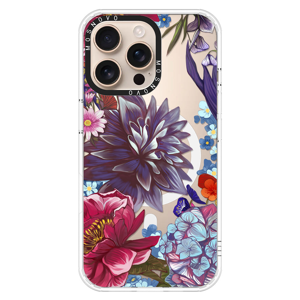 Blue Lilacs Phone Case - iPhone 16 Pro Max Case - MOSNOVO