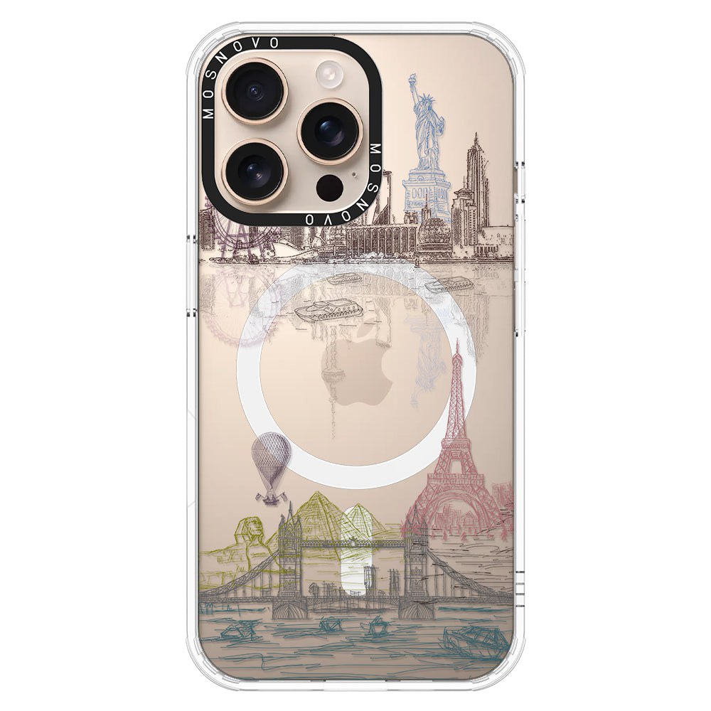 The World City Phone Case - iPhone 16 Pro Max Case - MOSNOVO