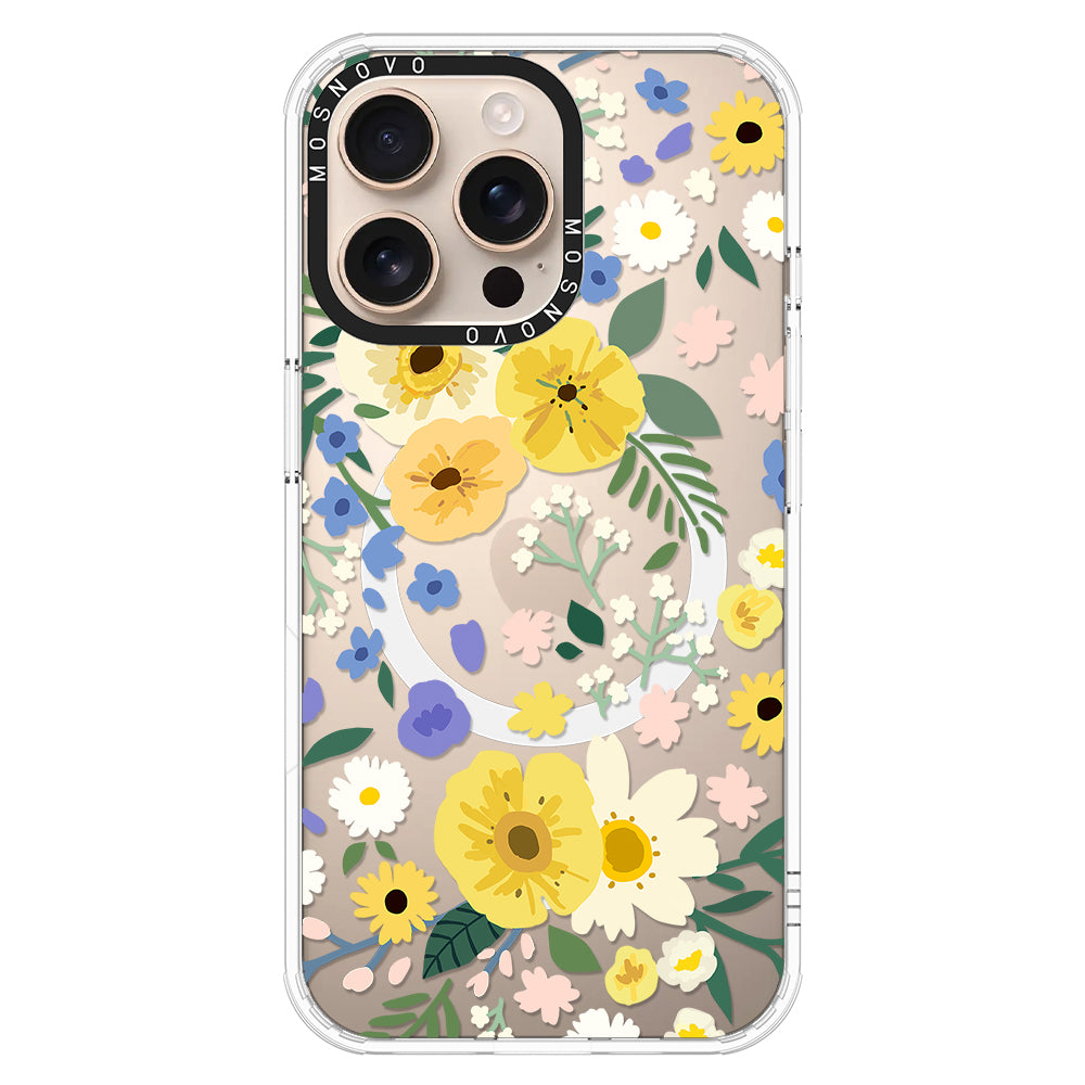 Spring Wild Floral Phone Case - iPhone 16 Pro Max Case - MOSNOVO