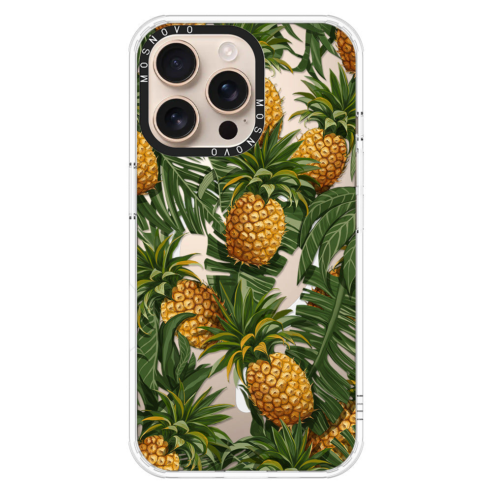 Pineapple Botany Phone Case - iPhone 16 Pro Max Case - MOSNOVO