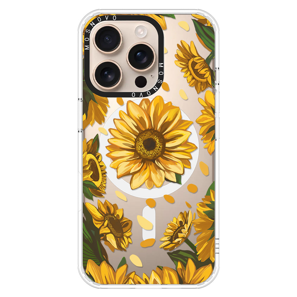 Sunflower Garden Phone Case - iPhone 16 Pro Case - MOSNOVO