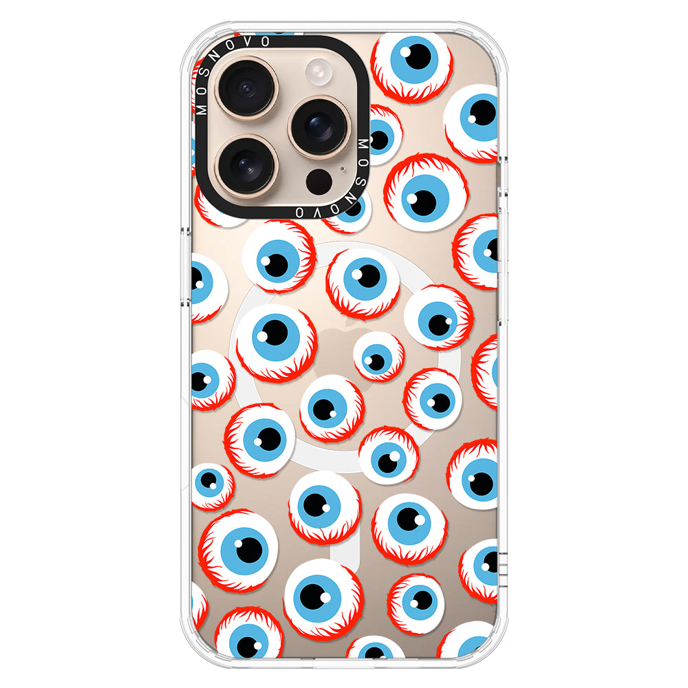 Scary Eyeball Phone Case - iPhone 16 Pro Max Case - MOSNOVO