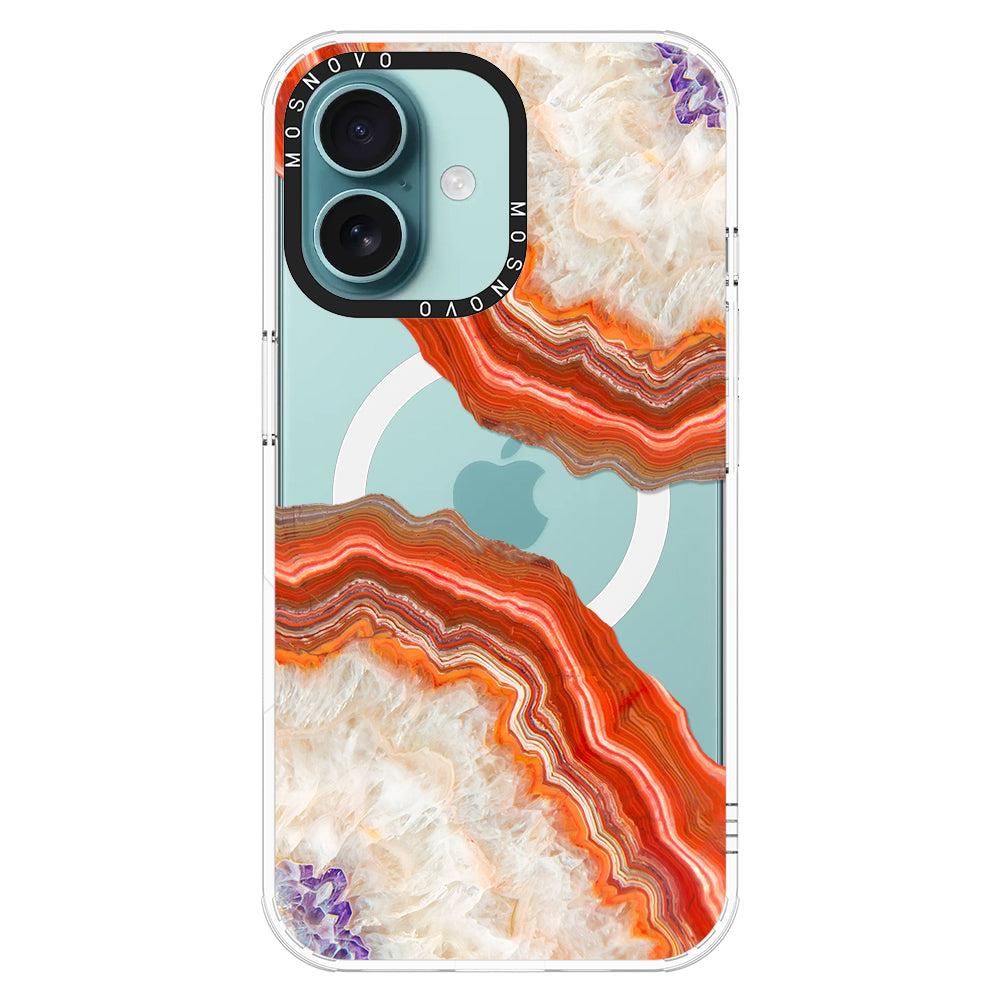 Agate Red Phone Case - iPhone 16 Case - MOSNOVO