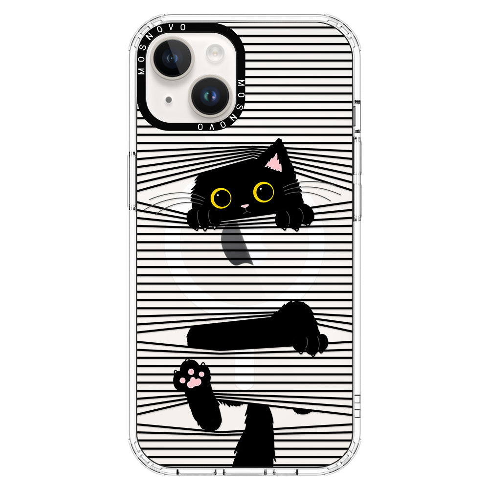 Hidden Black Cat Phone Case - iPhone 14 Case