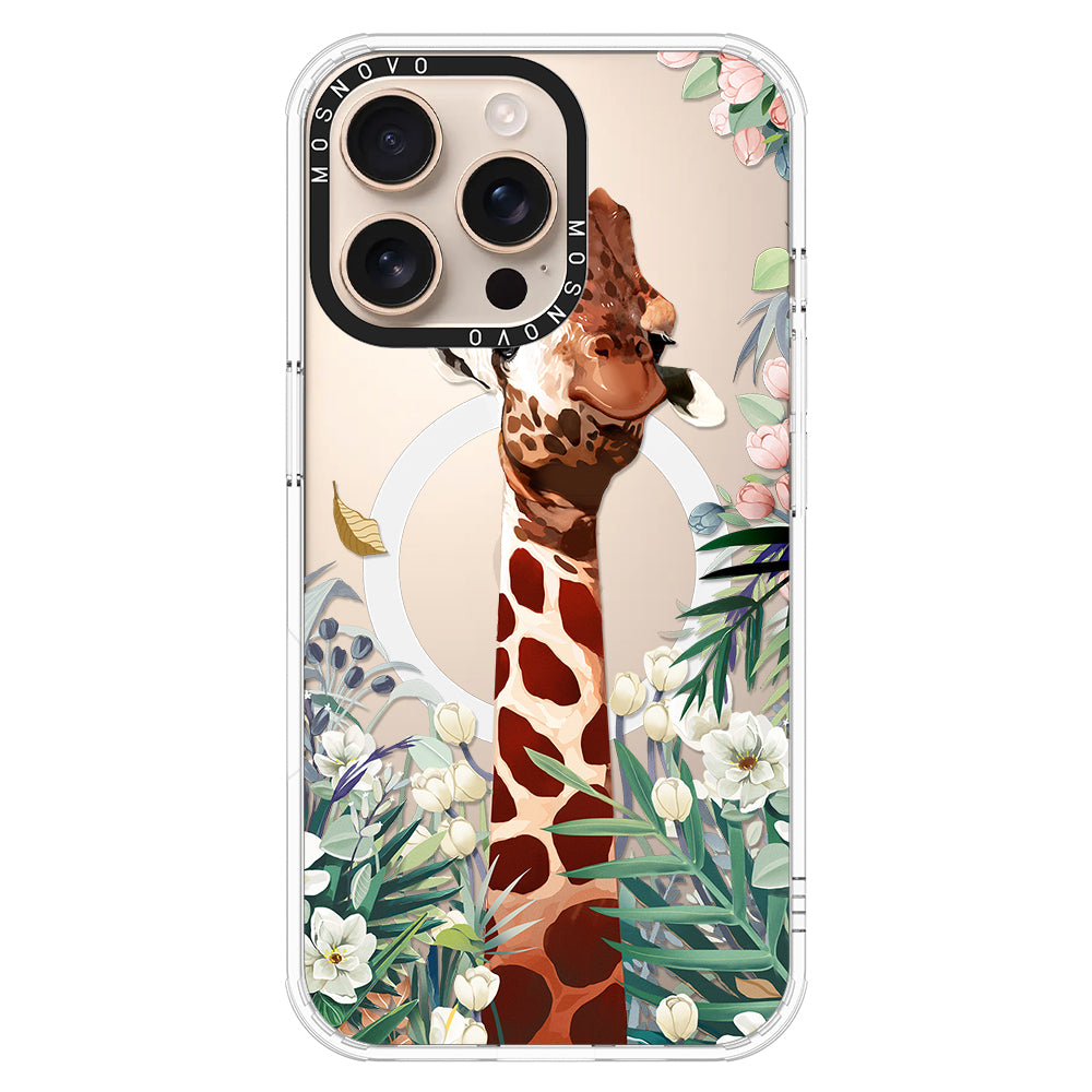 Giraffe In The Garden Phone Case - iPhone 16 Pro Max Case - MOSNOVO