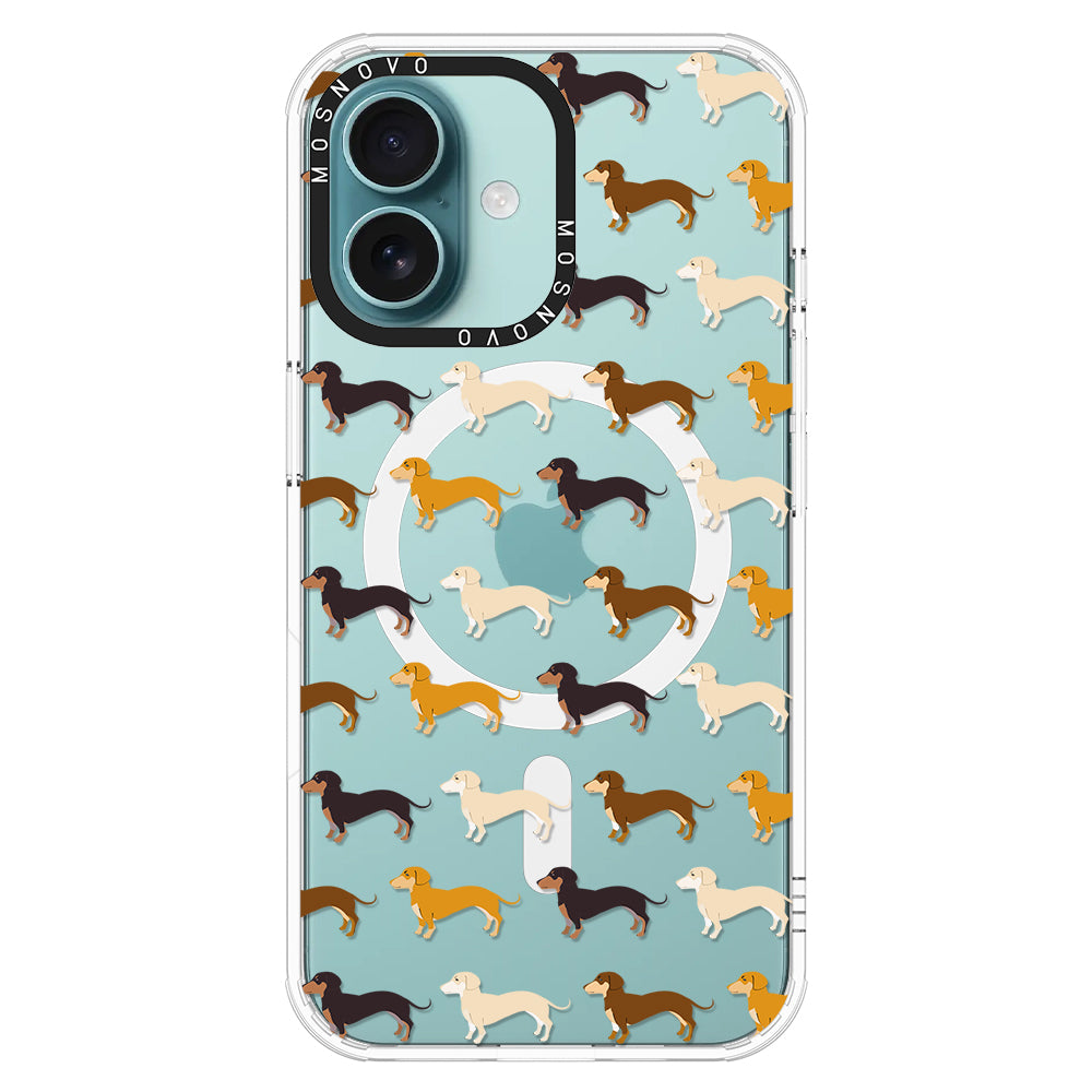 Cute Dachshund Phone Case - iPhone 16 Case - MOSNOVO