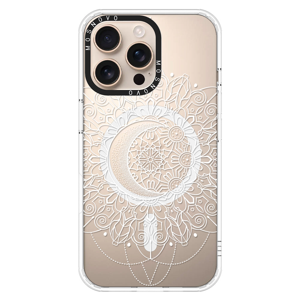 Celestial Moon Mandala Phone Case - iPhone 16 Pro Max Case - MOSNOVO