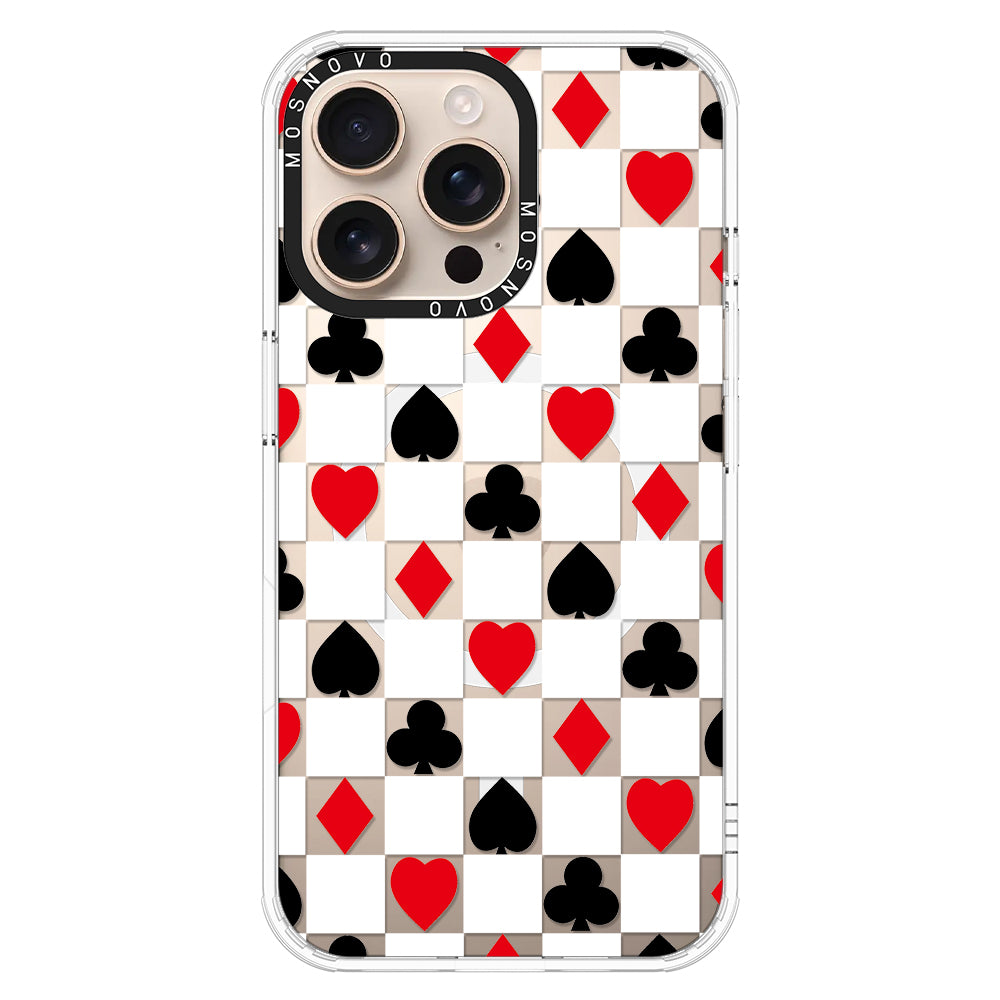 Checker Poker Phone Case - iPhone 16 Pro Max Case - MOSNOVO