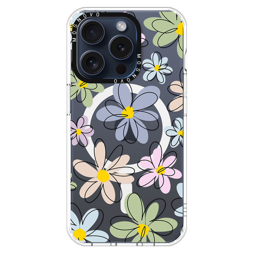 Linear Blooms Phone Case - iPhone 15 Pro Case