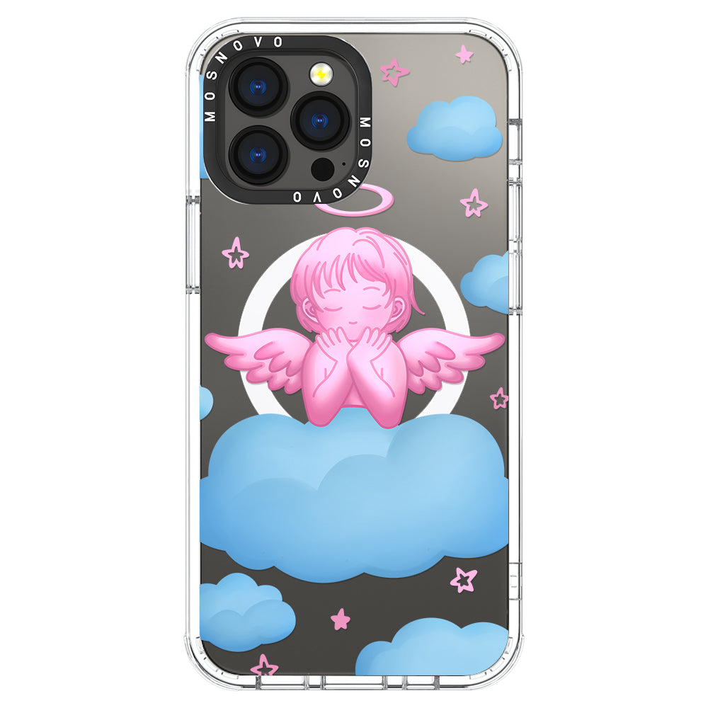 Pink Serenity Angel Phone Case - iPhone 13 Pro Max Case