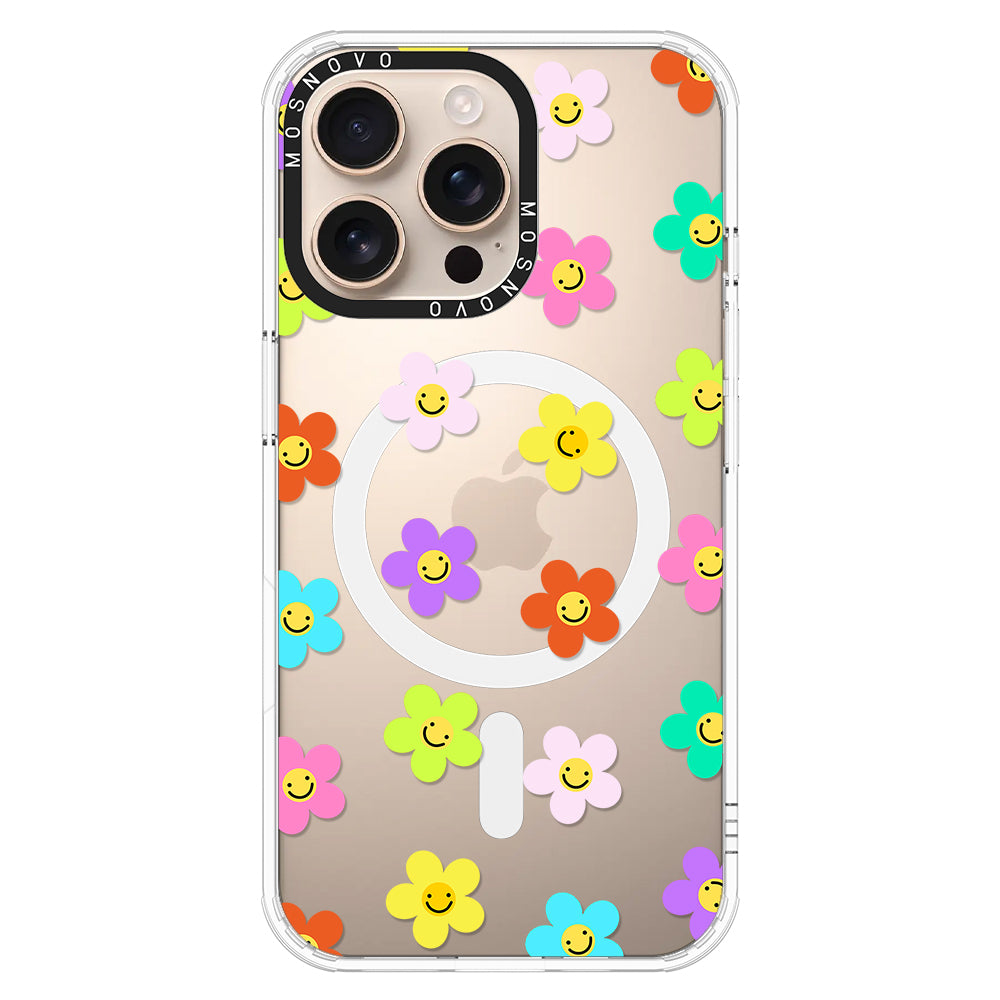 Smile Floral Phone Case - iPhone 16 Pro Max Case