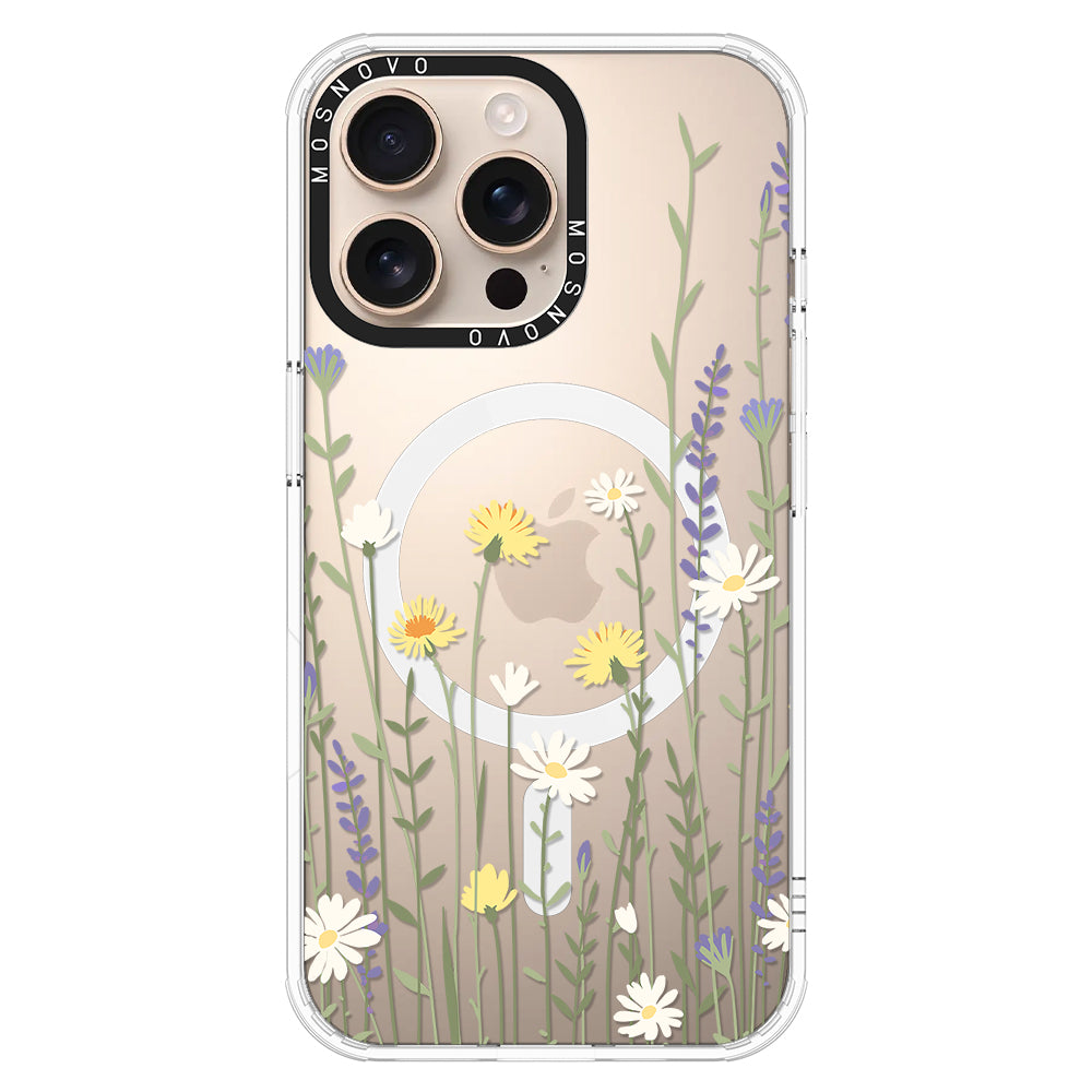 Wild Meadow Floral Phone Case - iPhone 16 Pro Max Case - MOSNOVO